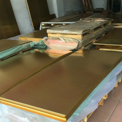 Купить Латунная желтая медная листовая пластина ASTM JIS DIN EN Латунная пластина для строительства, кондиционирования воздуха, промышленных применений Производство в сети